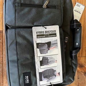 Solo New York Mens Hybrid Briefcase - Briefcase to Backpack